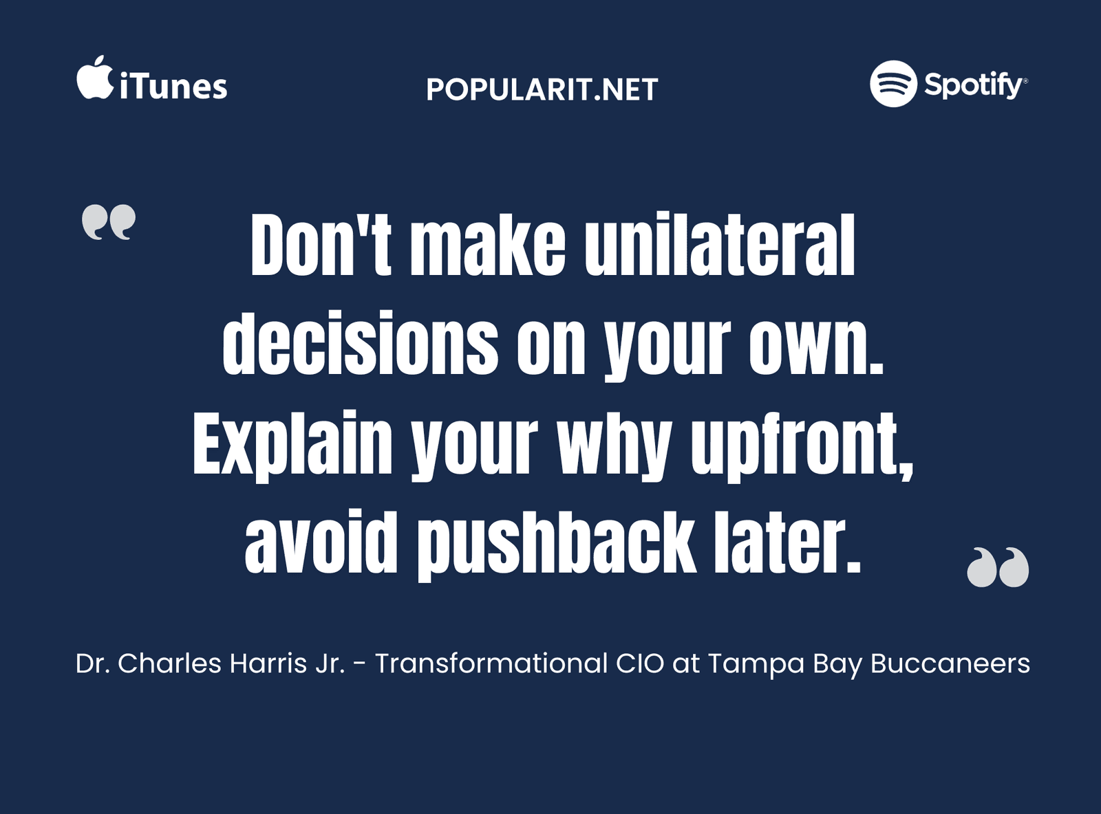 366- IT’s Pushback Problem w/ Dr. Charles Harris Jr.