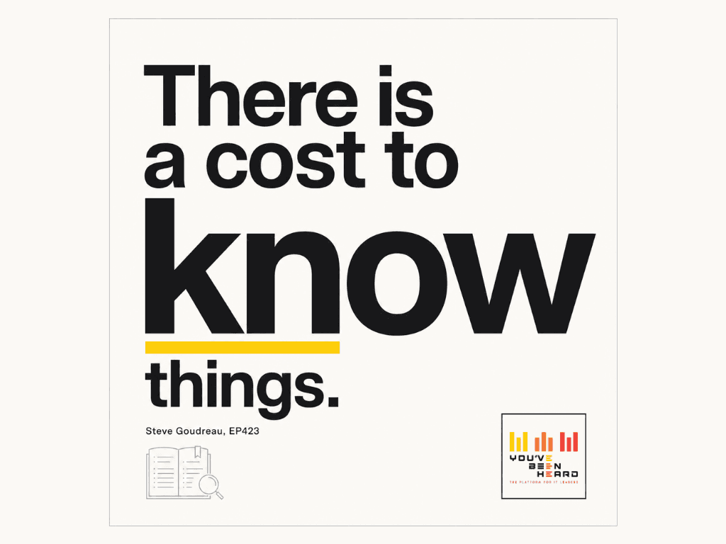 423- There Is A Cost To Know Things w/Steve Goudreau