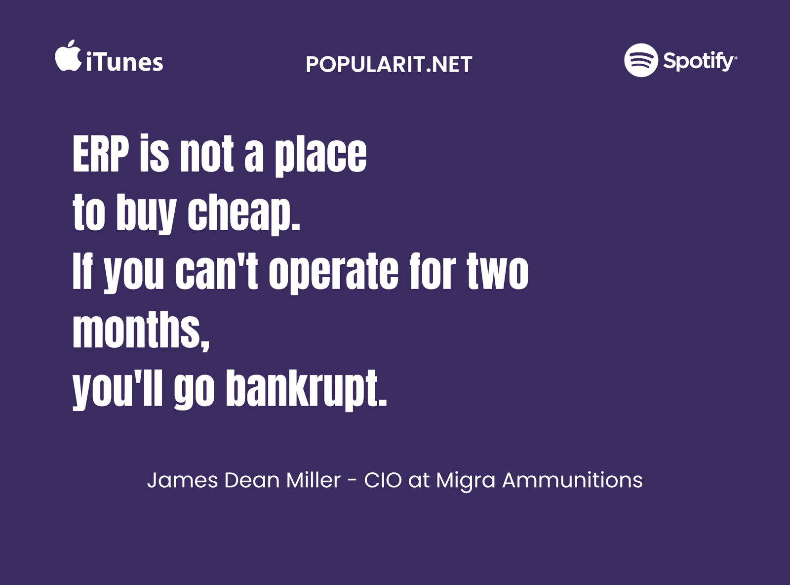 377- ERP Without the Nightmare w/James Dean Miller