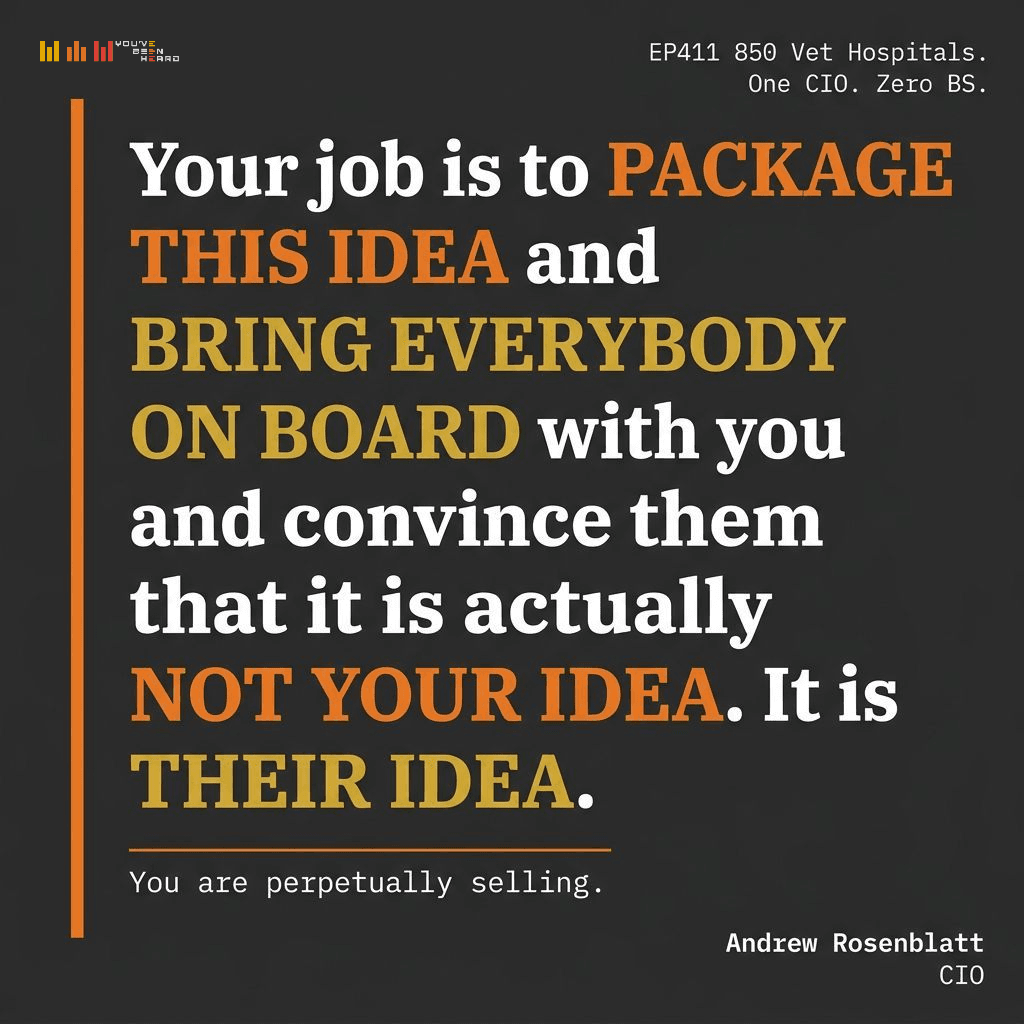 411- 850 Vet Hospitals. One CIO. Zero BS w/Andrew Rosenblatt