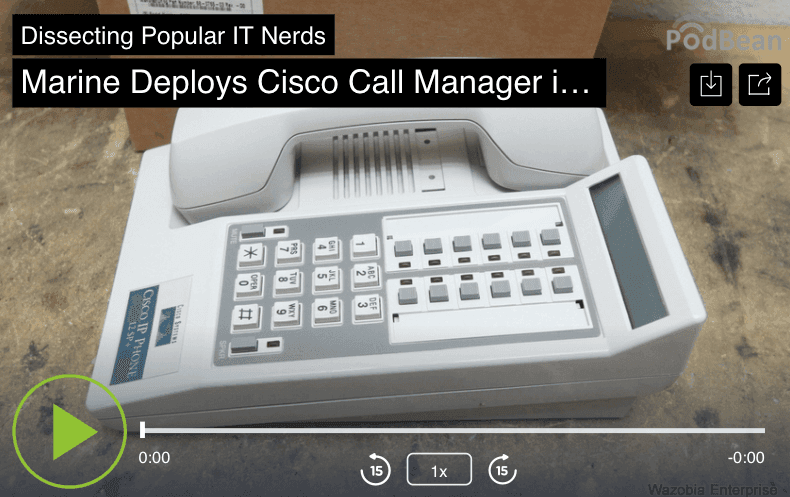 31. Marine Deploys Cisco Call Manager in 1999